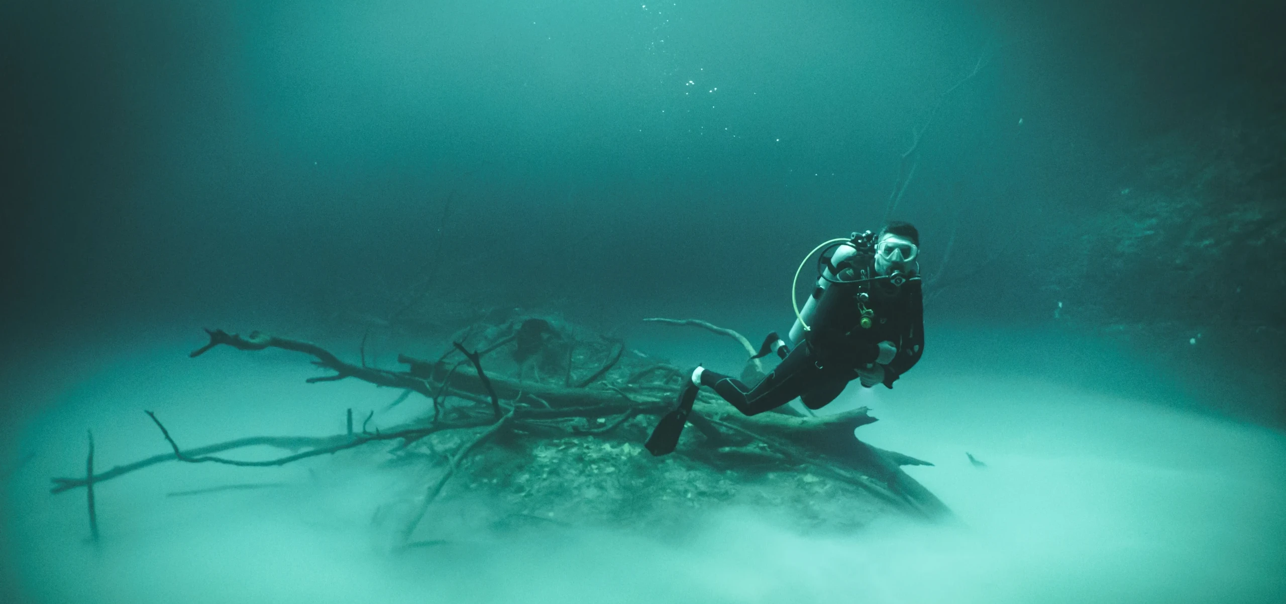 Plongée dans les eaux cristallines d’un cenote du Yucatán